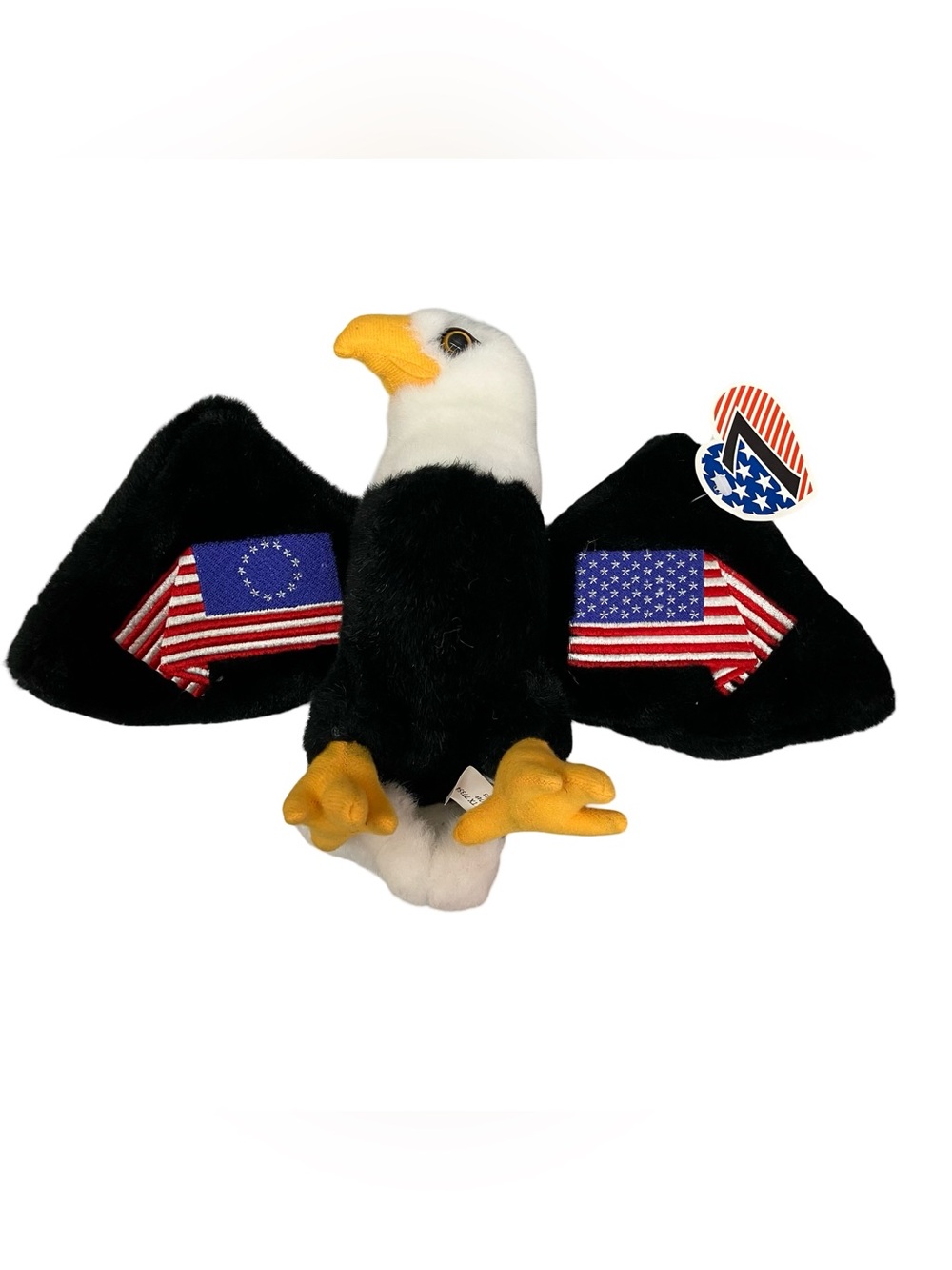 VTG American Bald Eagle Plush Embroidered US Flags USMINT DNPS 1998 America 8”